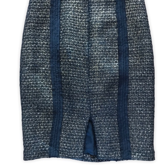 Michael Kors Black and Gold Sleeveless Wool Dress - Picture 7 of 10